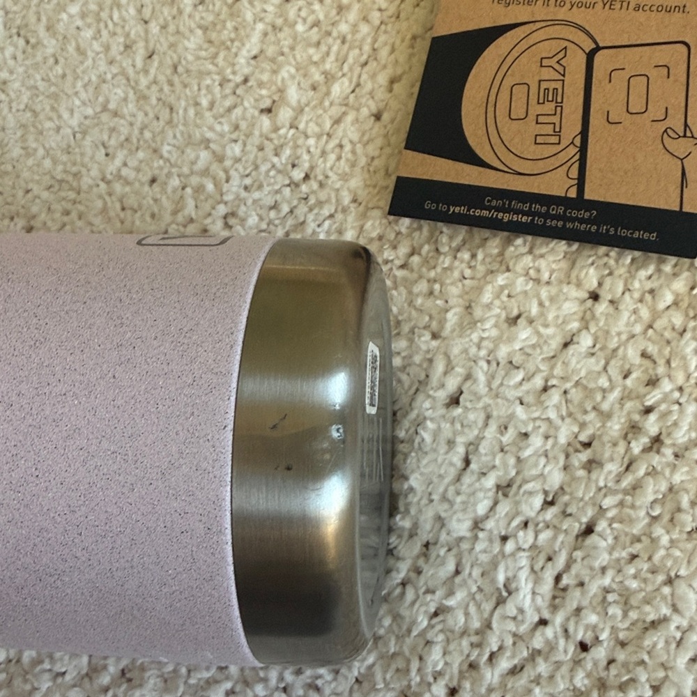 YETI Rambler 18 oz Bottle Chug Cap Pink Cherry Blossom Textured Travel Cup Mug - Picture 11 of 11